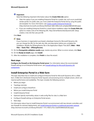 AX 2012 R3 Installation Guide | PDF