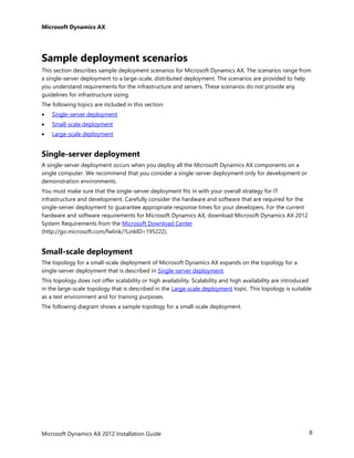 AX 2012 R3 Installation Guide | PDF