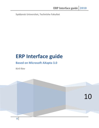 Axapta Interface Guide | PDF