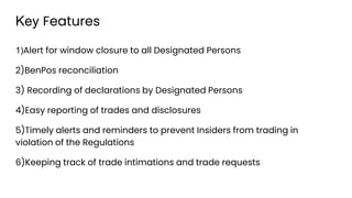 Compliance with SEBI's Prohibition of Insider Trading Regulation with ...