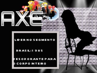 LIDER NO SEGMENTO BRASIL: 1985 DESODORANTE PARA O CORPO INTEIRO 