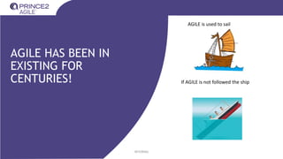 INTERNAL
AGILE HAS BEEN IN
EXISTING FOR
CENTURIES! If AGILE is not followed the ship
AGILE is used to sail
 