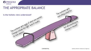 THE APPROPRIATE BALANCE
Is the holistic view understood?
CONFIDENTIAL Guidance reference: Section 6.4.5, Figure 6.2
 
