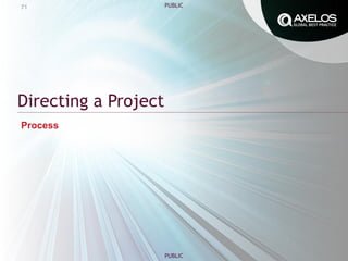 PUBLIC
PUBLIC
Directing a Project
Process
71
 