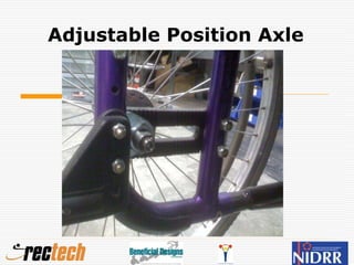 Adjustable Position Axle
 