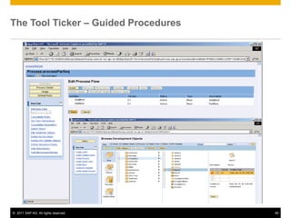 The Tool Ticker – Guided Procedures




© 2011 SAP AG. All rights reserved.   45
 