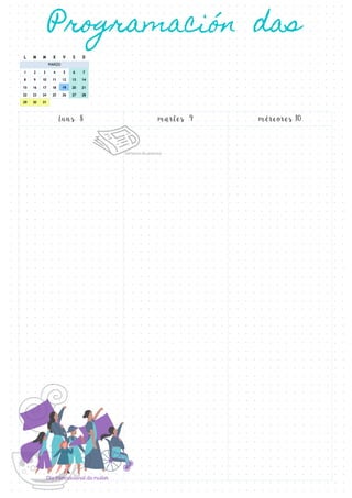 Setembro
luns 8 martes 9 mércores 10
 