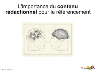 L'importance du  contenu rédactionnel  pour le référencement ©  www.axe-net.fr 