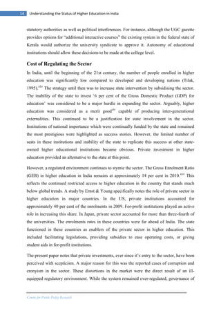 The issues and challenges in Higher Education Sector in India | PDF