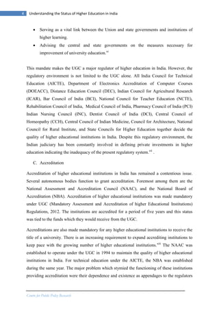 The issues and challenges in Higher Education Sector in India | PDF