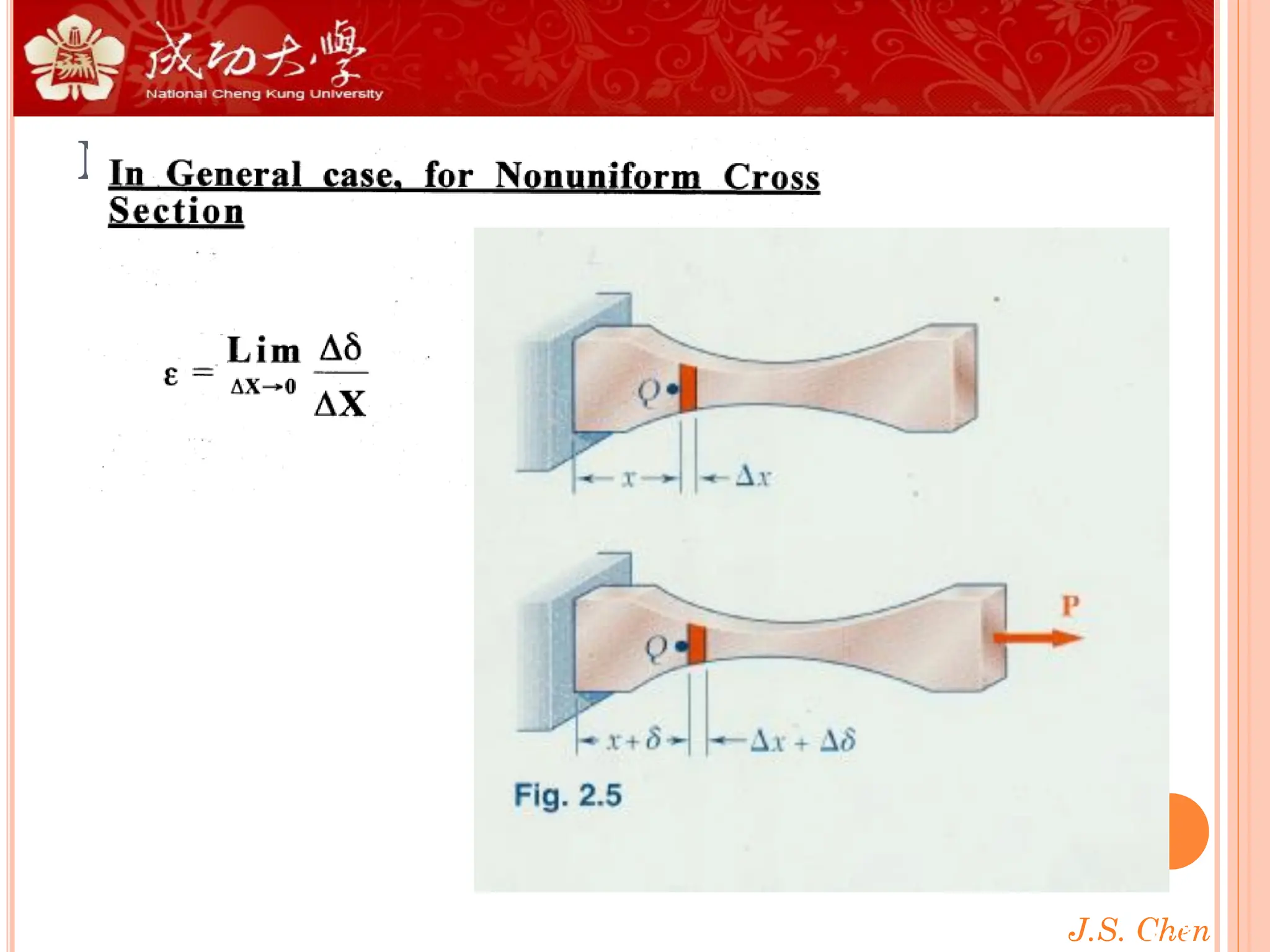 J.S. Chen
J.S. Chen
2 - 3
NORMAL STRAIN
 