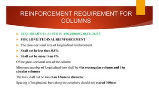 Axially loaded columns | PPTX