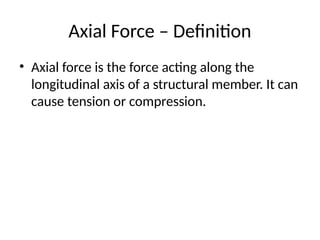 Comprehensive Guide to Axial Force, Shear Force, and Bending Moment ...