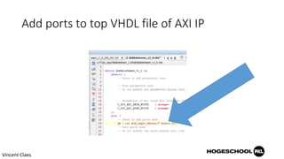 Integrating a custom AXI IP Core in Vivado for Xilinx Zynq FPGA based ...