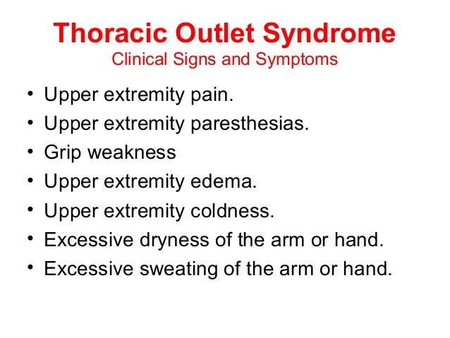 thoracic outlet syndrome armpit pain thoracic outlet syndrome armpit pain