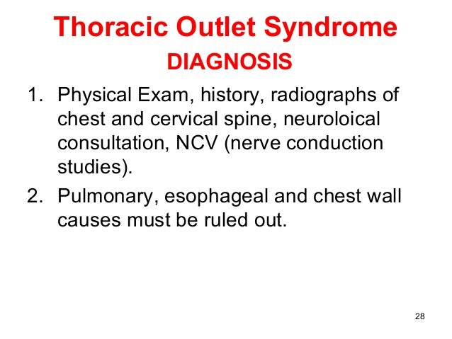 syndrome thoracic exam for outlet Axilla and bb