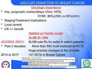 axillary dissection-current Place in breast cancer staging.pptx
