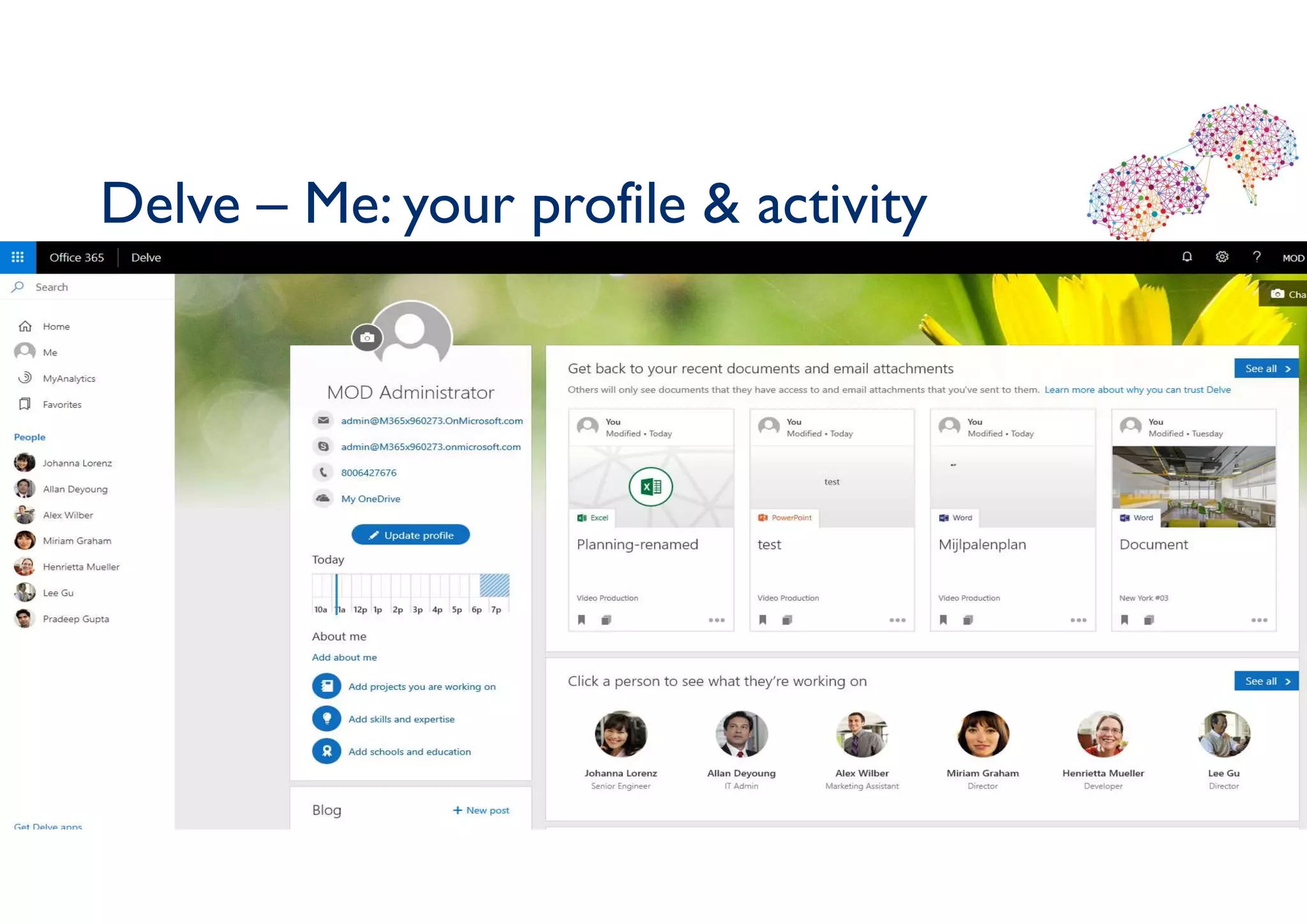 Delve – Me: your profile & activity
 