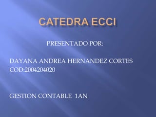PRESENTADO POR:

DAYANA ANDREA HERNANDEZ CORTES
COD:2004204020



GESTION CONTABLE 1AN
 