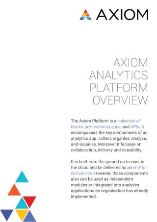 Axiom Analytics Platform Overview
