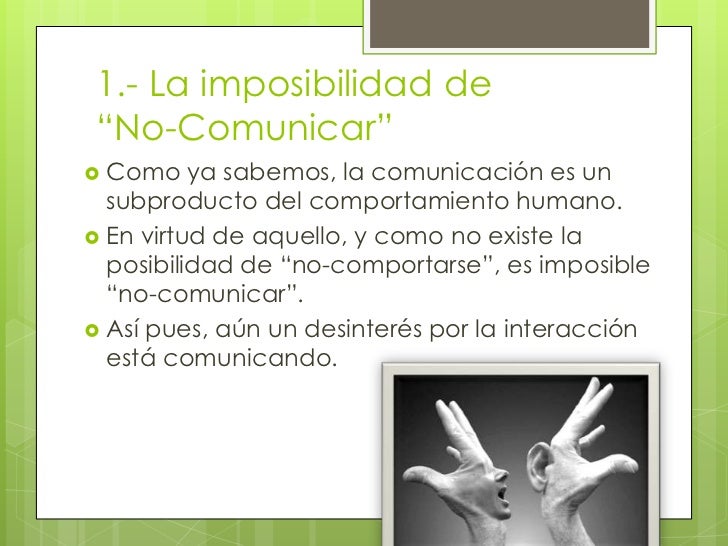 Axiomas de la comunicación