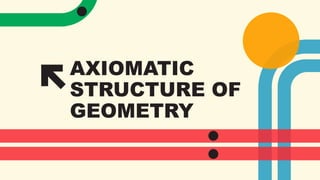 AXIOMATIC
STRUCTURE OF
GEOMETRY
 