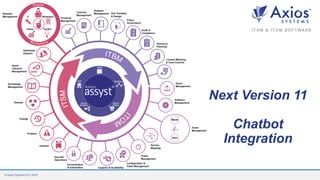 Axios System Webinar: Improve your ITSM delivery with AI Chatbots | PDF