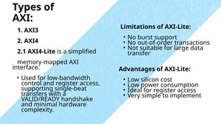 Comprehensive Overview of AXI Communication Protocol in AMBA SoC ...