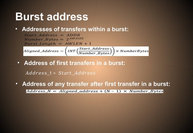 AXI Protocol amba axi architecture protocol | PPT