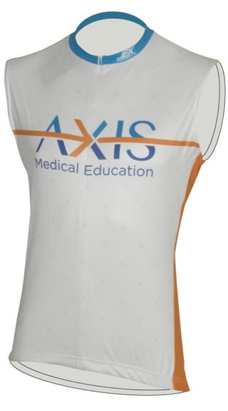 Axis sleeveless custom bicycle jersey