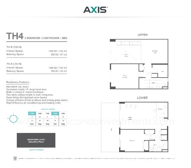Axis Brickell Floor Plans