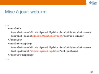 Mise à jour: web.xml




                       32
 