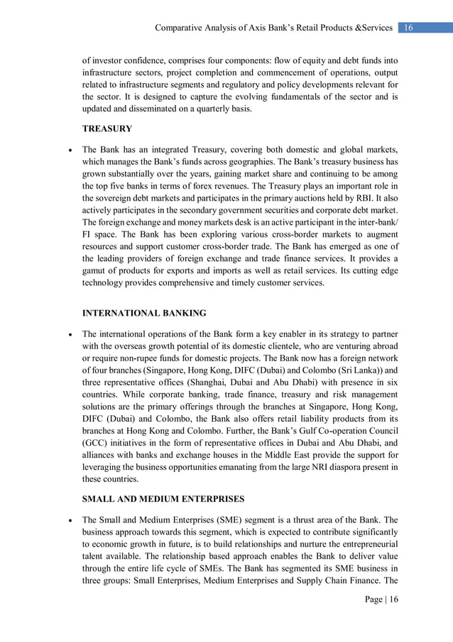 Axis bank internship final report PDF