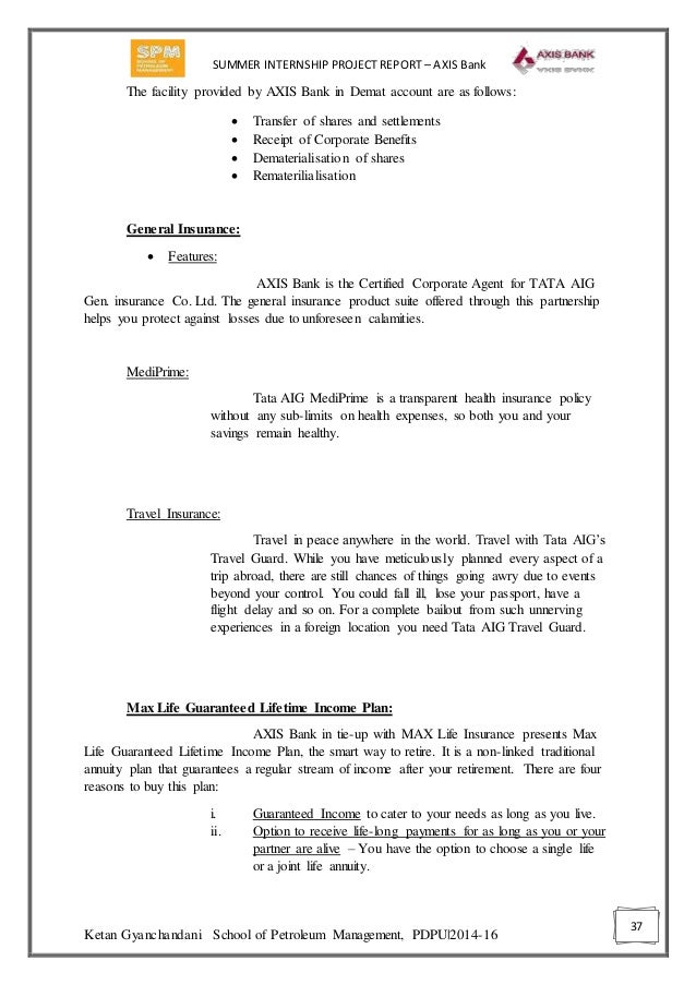 Axis Bank Retail Banking