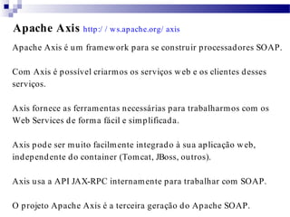 Web Services com Apache Axis