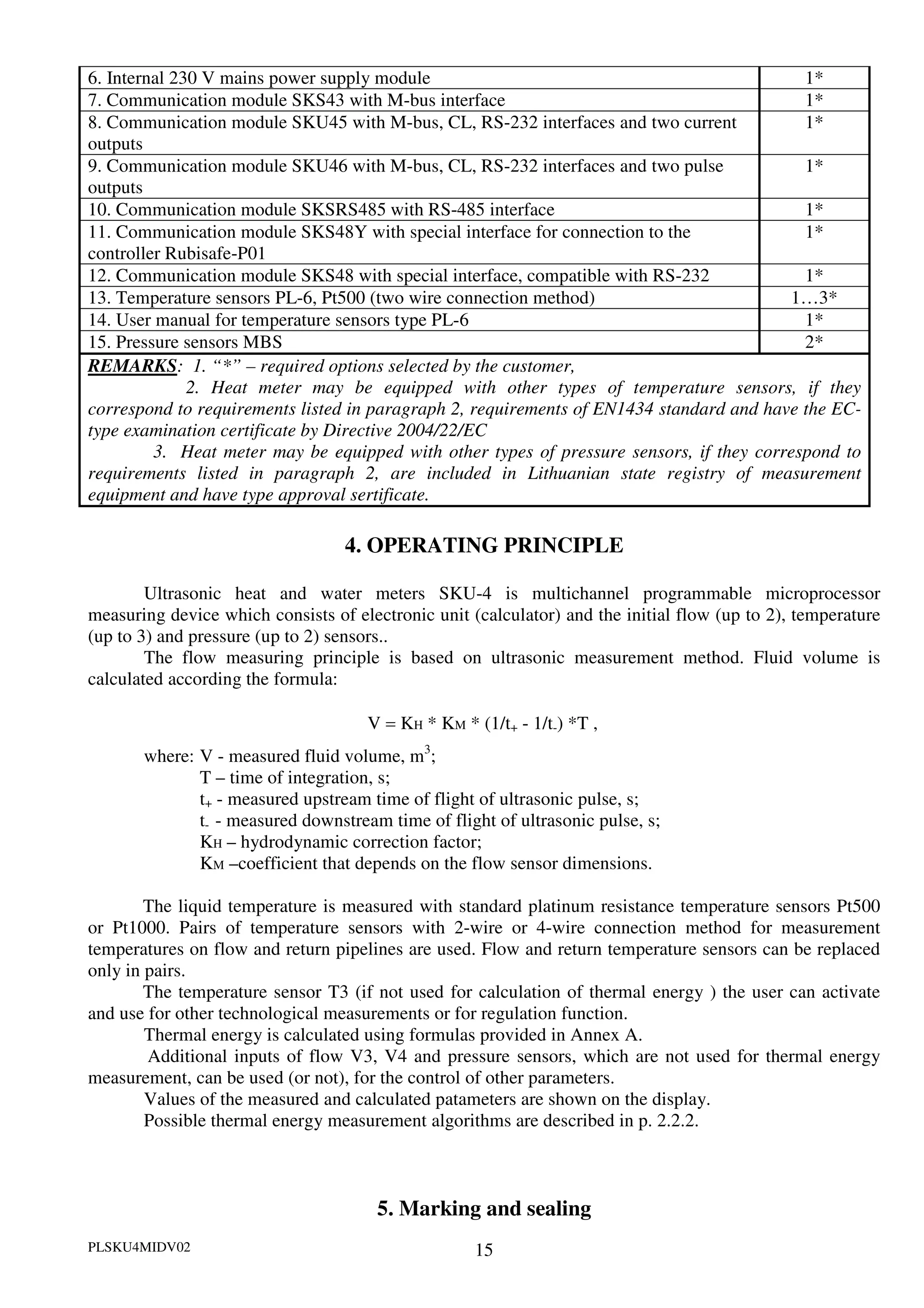 AXIS SKU-4 RHI Heat Meter | PDF