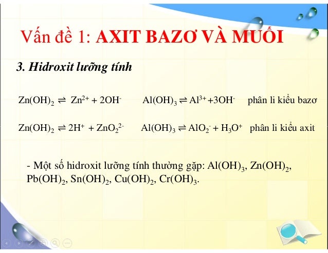 Axit Bazo Muoi Su Dien Li Cua Nuoc Ph Chat Chi Thi Axit Bazo Axit Bazo Muoi Su Dien Li Cua Nuoc Ph Chat Chi Thi Axit Bazo