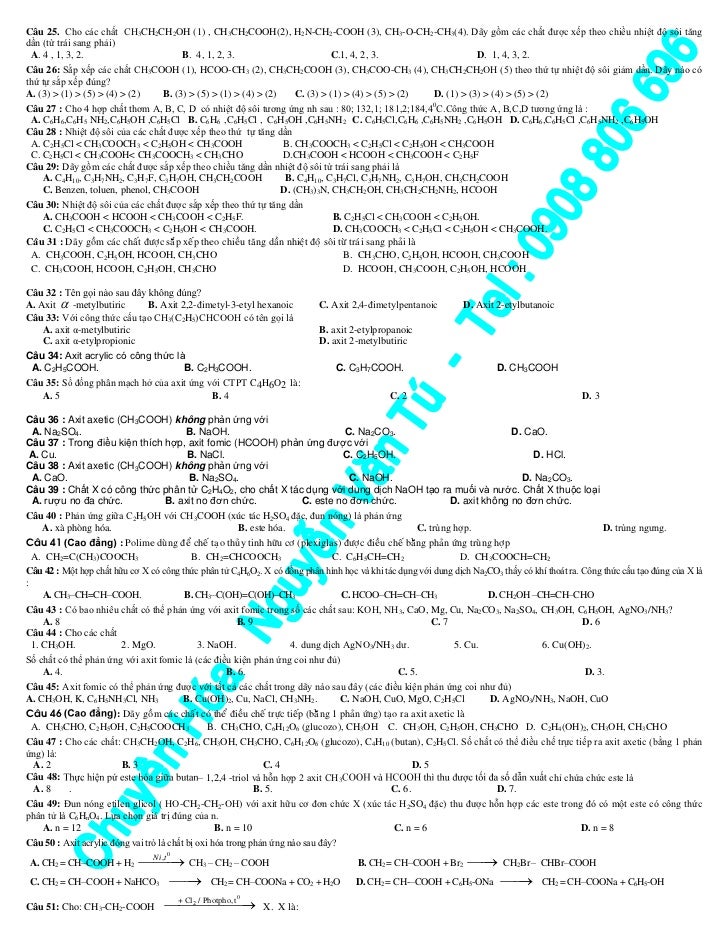 Lớp Chuyen Hoa 10 11 12 Lt Thpt Qg Website Www Nguyenva Lớp Chuyen Hoa 10 11 12 Lt Thpt Qg Website Www Nguyenva