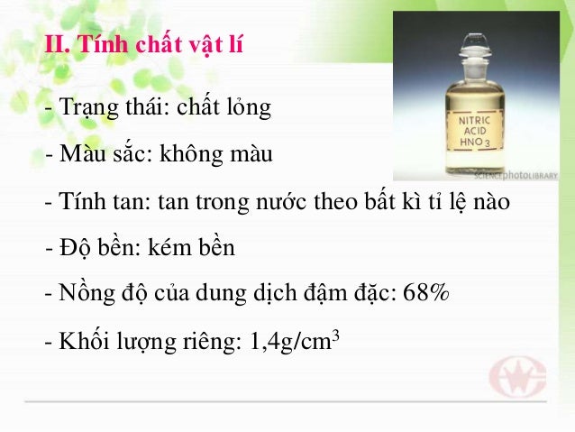 Axit Nitric Muối Nitrat Axit Nitric Muối Nitrat