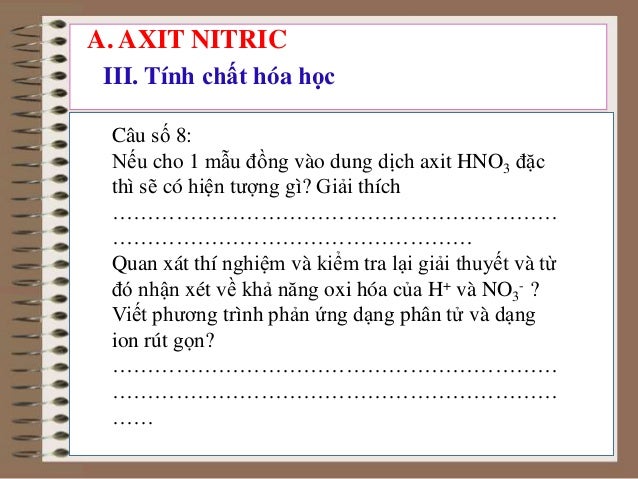 Axit Nitric Muối Nitrat Phạm Thị Thương