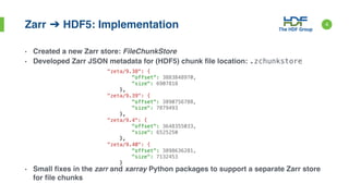 HDF5 Zarr | PPT
