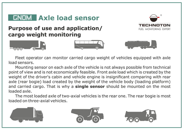 Axle Load Test GNOM Axle load monitoring (ENG) | PDF | Commercial Trucks | Auto Body ...