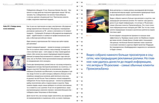 6 ч а с т ь 		 S M M - У Ч Е Б НИ К ( « Вз р ы в а е м » р ы н о к . С п е ц п р о е к т ы ) 	 4 66 ч а с т ь 		 S M M - У Ч Е Б НИ К ( « Вз р ы в а е м » р ы н о к . С п е ц п р о е к т ы ) 	 4 5
Победителю обещали 10 тыс. бонусных баллов. Как итог – бук-
вально за пару дней мы получили аудиторию свыше 100 тыс.
человек. Ну а победителем стал житель Новосибирска:
о нем мы сделали специальный пост. Пригласили клиента
в офис и вручили памятный подарок.
Как-то раз нас пригласили на одно «внутреннее» обсуждение
между маркетингом и бизнесом. Обсуждалась планируемая
рекламная кампания на ТВ – ролик о ключевом на тот момент
продукте – Суперкарте. В процессе обсуждения мы выдвинули
идею – задействовать в съемках не профессиональных акте-
ров, а обычную российскую семью.
Идея свежая и оригинальная. Вот только как найти героев
для рекламы?
Самый очевидный вариант – провести конкурс в интернете.
Так что за поиски семьи взялась наша команда. Условие уча-
стия в нем было одно – снять видео на тему «Самая дружная
семья». Для начала мы нашли подходящую видеоплощадку:
важным условием была возможность заливать туда свои ро-
лики, как на YouTube. Затем организовали мощную кампанию
по продвижению этого конкурса.
Сняли два проморолика, разместили их «по всему интернету».
Поддержали конкурс баннерной рекламой, ну и конечно, с по-
мощью соцсетей. Реклама была во всевозможных семейных
пабликах в Facebook и во ВКонтакте, на женских форумах и сай-
тах, везде. В итоге на сайте конкурса набралось больше сотни
семейных самодельных роликов, действительно классных,
из разных частей России. Нам оставалось только определить
победителя. Но мы пошли еще дальше – полностью доверили
выбор посетителям сайта и подписчикам в соцсетях. Пред-
ложили людям: какую семью выберете по итогам голосования,
та и снимется у нас в ролике. И как это ни удивительно, наши
внутрикомандные симпатии совпали с мнением большинства –
победила семья Чекуновых из Волгограда.
Даже после того, как конкурс видео закончился, мы продолжи-
ли промокампанию в социальных сетях, на своих страницах.
Вели репортаж со съемок ролика, выкладывали фототизеры
из финальной версии видео, организовали премьерный показ
еще до официального запуска кампании на ТВ.
Видео собрало намного больше просмотров в соцсетях, чем
предыдущие рекламные ролики. Но главное: нам удалось
донести до людей информацию, что актеры в ТВ-рекламе –
самые обычные клиенты Промсвязьбанка. Это стало отлич-
ным информационным поводом для СМИ. Так что мы снова
заняли лидирующие позиции в различных рейтингах марке-
тинговых идей.
В итоге формат спецпроектов прижился и показал свою
эффективность. Примеры наших коллег из Сбербанка (сервис
доставки котов) и Альфа-Банка («Альфа-лайк») показывают:
чем дальше, тем больше банков поменяют свою стратегию
и осознают значимость крупных digital-проектов. В будущем
без периодических «бомбардировок» выделиться и запомнить-
ся будет сложно.
Видео собрало намного больше просмотров в соц-
сетях, чем предыдущие рекламные ролики. Но глав-
ное: нам удалось донести до людей информацию,
что актеры в ТВ-рекламе – самые обычные клиенты
Промсвязьбанка
Кейс № 3. Найди меня,
если сможешь
6. 3. 1
 