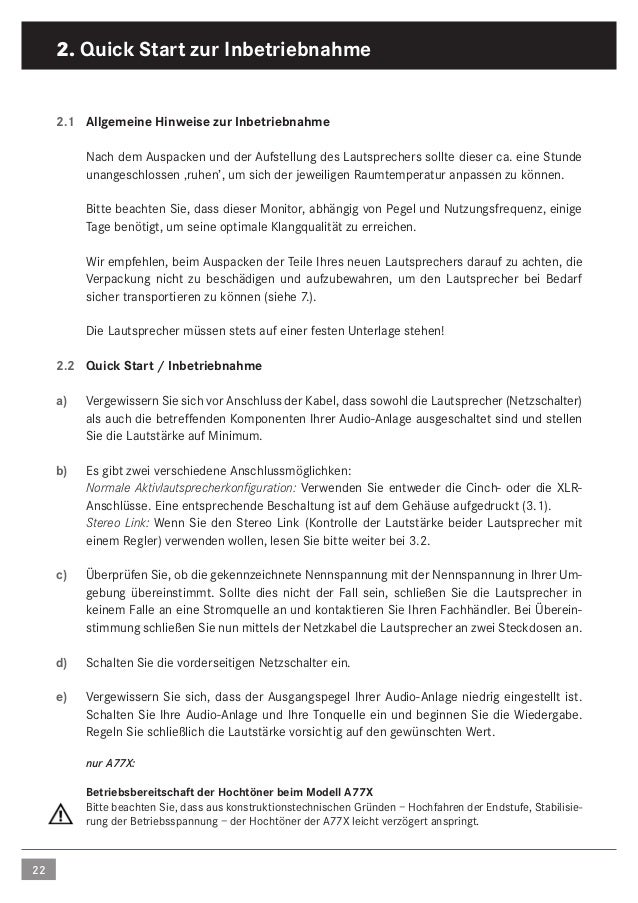 ADAM Audio A5X Aktif Yakın Stüdyo/Masaüstü Monitör Kullanım Klavuzu M…