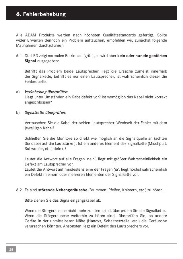 ADAM Audio A5X Aktif Yakın Stüdyo/Masaüstü Monitör Kullanım Klavuzu M…