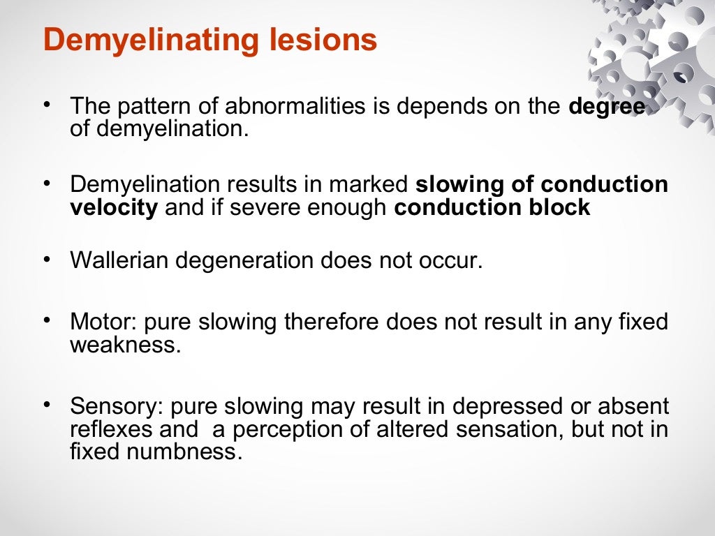 Nerves conduction study, Axonal loss vs Demyelination