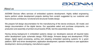 Qualifications
Member of TI Design Network, expertize at ARM-Based Processor Platforms,
Digital Signal Processors, Microco...