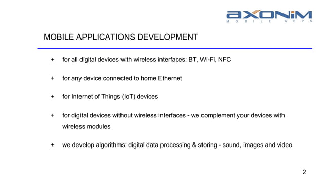 Axonim mobile apps en | PPT