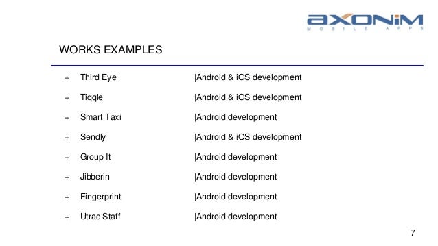 Axonim mobile apps en