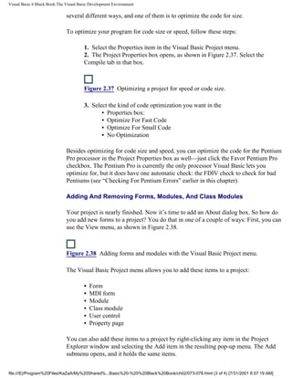 Vb Project Modules Example Visual basic blackbook 1998 | PDF